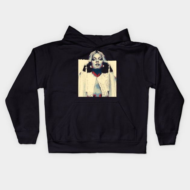 Retro girls diana ross Kids Hoodie by MasterMind_Designer